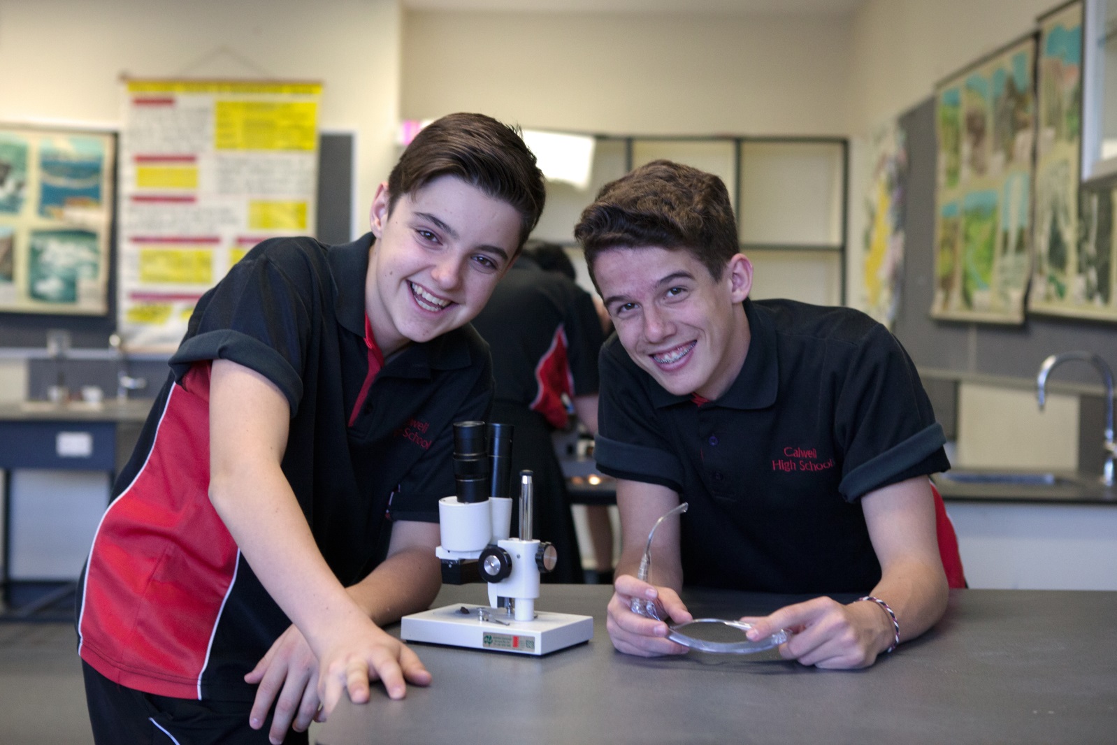 Calwell High Students in science